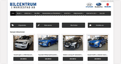 Desktop Screenshot of bilcentrum-mariestad.se